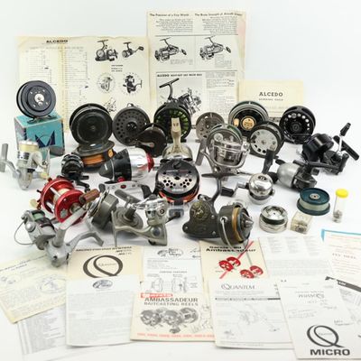 Sale Photo Thumbnail #389: Group of Assorted Fly and Spinning Fishing Reels