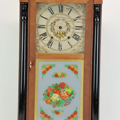 Sale Photo Thumbnail #17: Antique Riley Whiting Pillar and Splat Shelf Clock