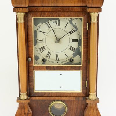 Sale Photo Thumbnail #20: Antique Seth Thomas 8 Day Cornice Shelf Clock
