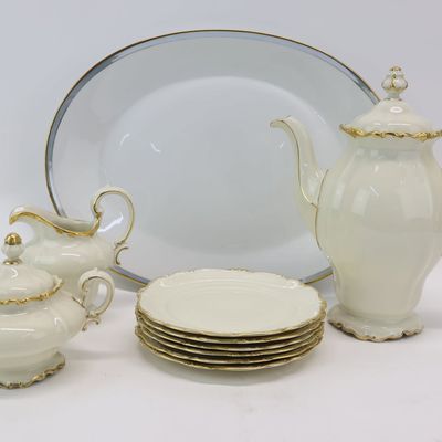 Sale Photo Thumbnail #323: Rosenthal Pompadour Tea/Coffee Set