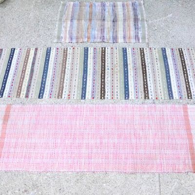 Sale Photo Thumbnail #235: Two Vintage Rag Rug Runners