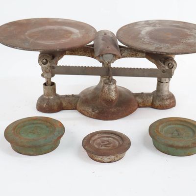 Sale Photo Thumbnail #220: Antique Cast Iron Scale