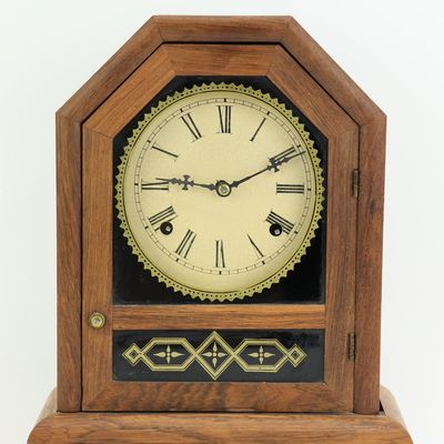Sale Photo Thumbnail #19: Jerome & Co., New Haven, CT Cottage Shelf Clock