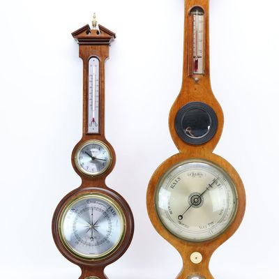 Sale Photo Thumbnail #274: Antique Lashmore Oswestry Wall Barometer