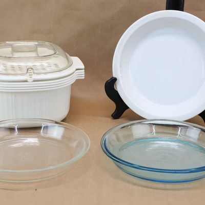 Sale Photo Thumbnail #198: Group of Three Assorted 10" Pie Baking Plates