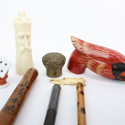Sale Photo Thumbnail #271: Vintage Group of Assorted Canes and Cane Handles