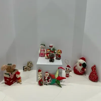 Fabric Style Christmas Ornaments 