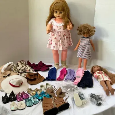 Vintage Doll Set Including 1950s Fairyland Doll, 1972 Shirley Temple Doll, And More