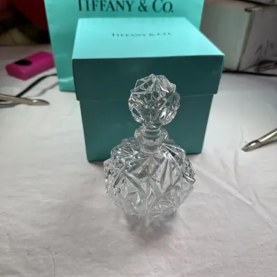 Tiffany Cut Glass German splash perfume Bottle