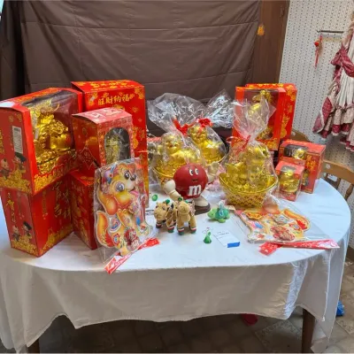 Boxed And Bagged New Chinese New Year statuettes