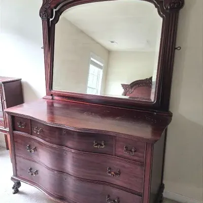 Antique Eastlake Style Dresser & Full Bed 