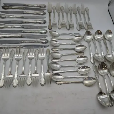 50 Pcs. Towle Sterling Silver Flatware...Fontana Pattern