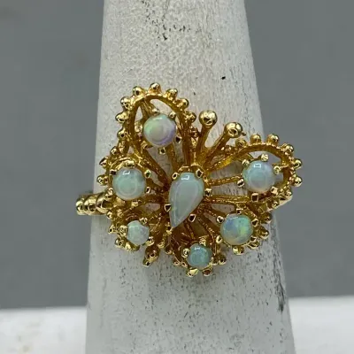 14K Butterfly Ring…SZ 6.75