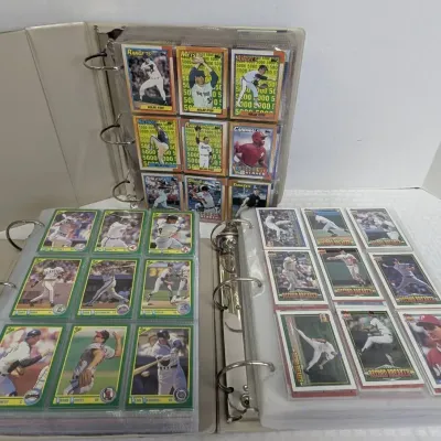 3 Folders of Baseball Cards...'90 Score, '90 & '91 Topps
