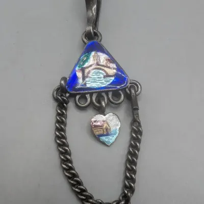 Vintage Indian Silver "Trouser Pendant"