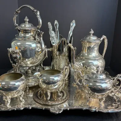 Silver Plated Tea Service & More