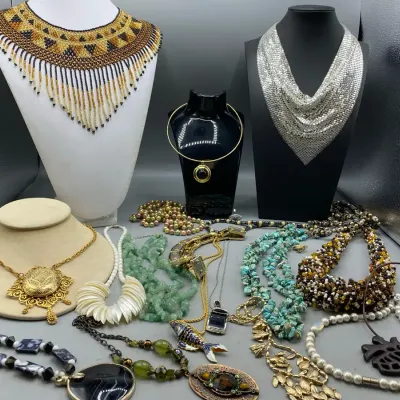 Shiny Collection of Costume Jewelry 