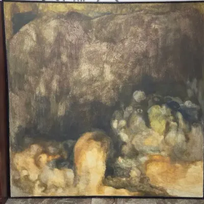 Bea Stonley "Moon Lit Forms" Oil On Canvas 6' X 6'