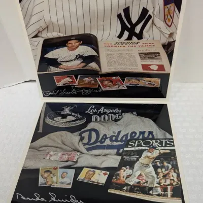 Duke Snider & Phil Rizzuto Signed Photos 