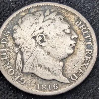 1816 George III Silver 6 Pence 
