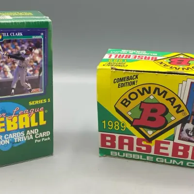 Score & Bowman Baseball Card Pack Boxes