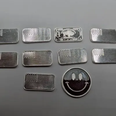Ten .999 Pure Silver One Gram Wafers 