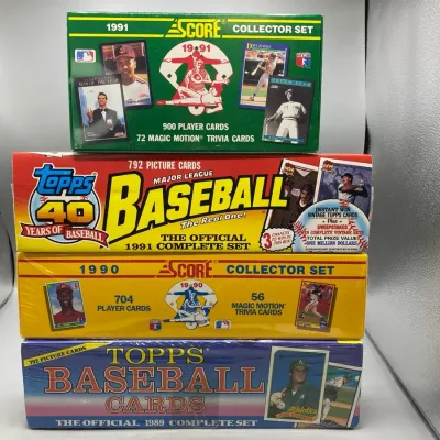 4 Sealed Baseball Card Complete Sets