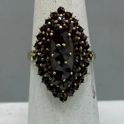 14K Cluster Ring…SZ 6.5