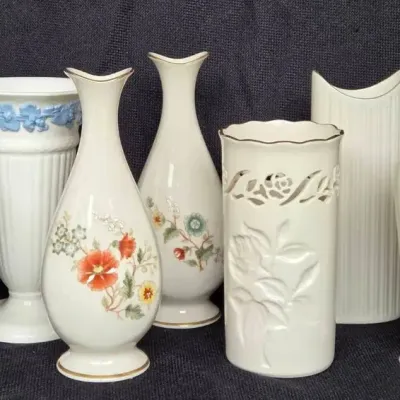 Lot of Lenox & Wedgwood Porcelain Vases 
