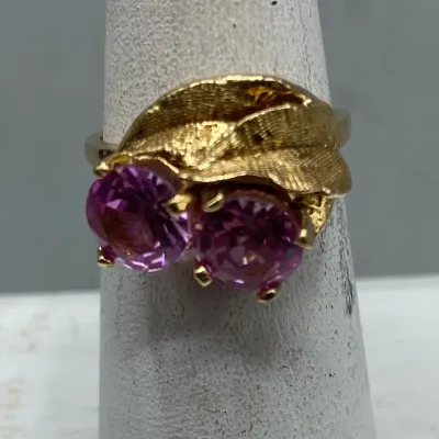 14K Flower Ring….SZ 6.5