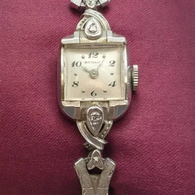 14K White Gold Wittnauer Ladies Watch 