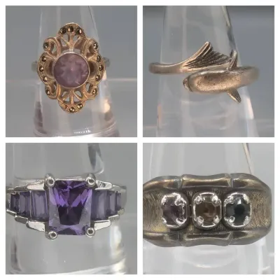 4 Sterling Silver Rings