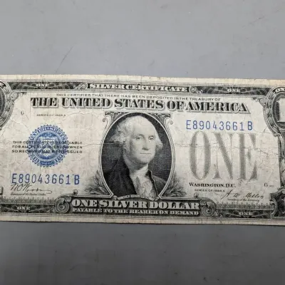 1928A $1 Silver Certificate "Funny Back" Note