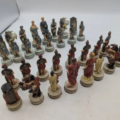 Summit Chessman Romans Vs. Greeks Chess Set