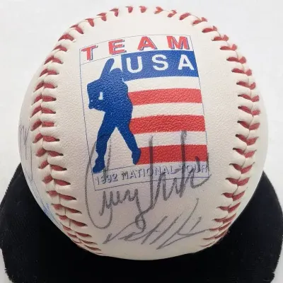 1992 Team USA Signed Baseball...Jason Veritek