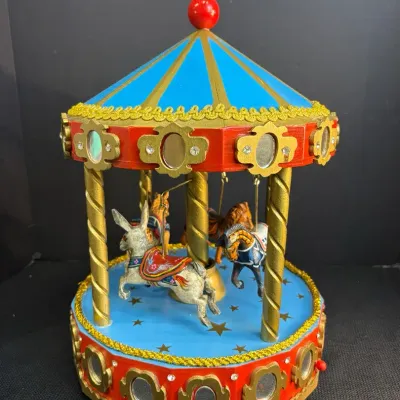 Vintage Schmid “Carousel Waltz” Musical Carousel