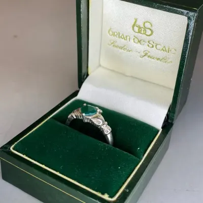 Sterling Silver Claddagh Ring… SZ 7.0