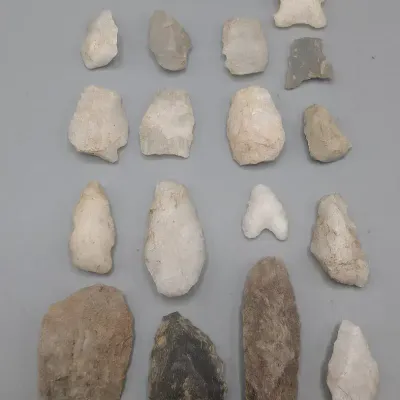 Group of Stone Arrow Heads