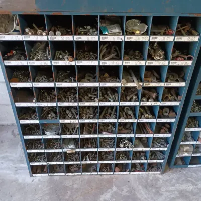 Huge Full Bowman Metal Fastener Sorter Rack 36x42. #1