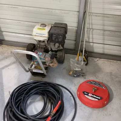 Water Works Power Washer, Hoses, Accessories - Untested