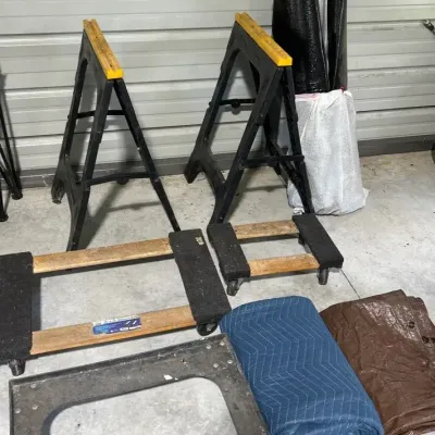 Sawhorses, Movers Dollys, Tarps+