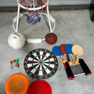 Games Lot - Ping Pong, Darts, Pool Basket++
