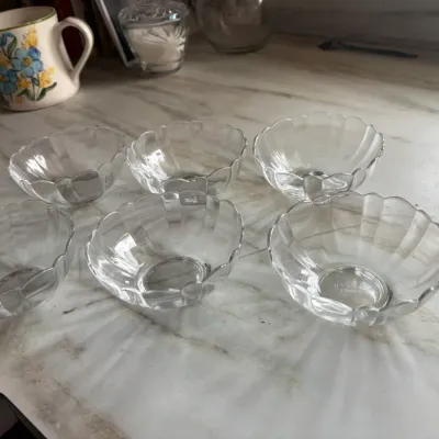 Glass Dessert Bowls - Set of 6