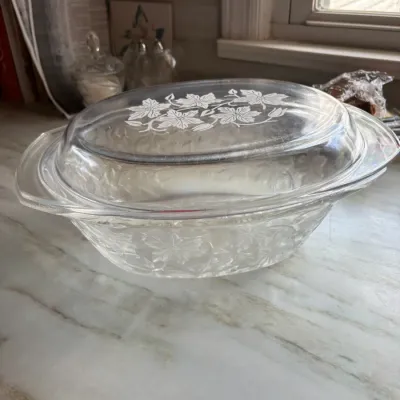 Princess House Fantasia Pattern Caserol with Lid