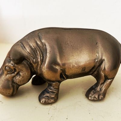 Sale Photo Thumbnail #106: Brass Hippo