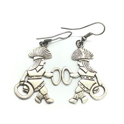 Navajo hoop dancer earrings