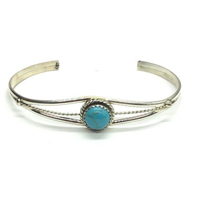Esther White Navajo cuff bracelet