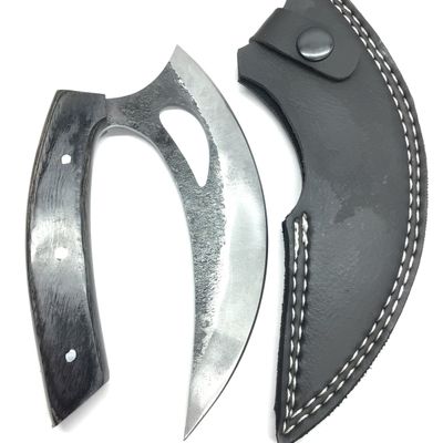 Steel bladed ulu knife