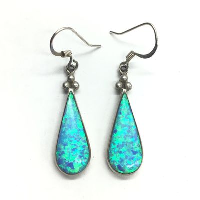 Native American opal earrings