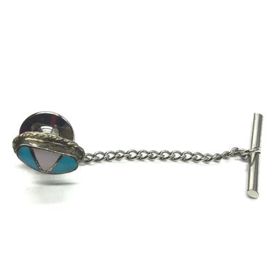 Zuni style inlay tie tack